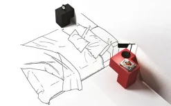 Comodino modello Formosa appoggiata  a marchio Minotti italia a prezzi convenienti