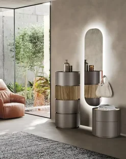 Comodino Tolo comodino tondo di Mobilgam scontato del 18%