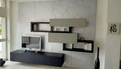 Composizione per il living modello Lampo  di Sangiacomo a prezzo Outlet
