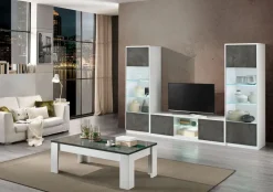 Composizione per il living modello Soggiorno giada comp.02 di Artigianale in Offerta Outlet