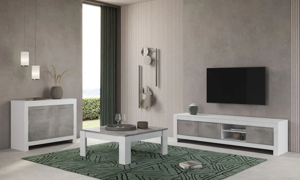 Composizione per il living modello Soggiorno modena comp.02 di Artigianale in Offerta Outlet