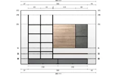 Composizione per il soggiorno modello Sm001 di Imab a prezzo Outlet