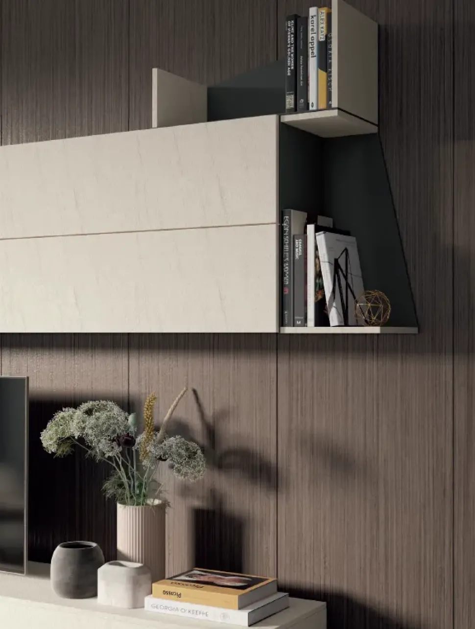 Composizione per il soggiorno modello L107 di Colombini casa in Offerta Outlet