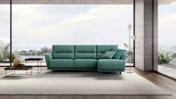 Con penisola in Tessuto sfoderabile  Victor di Doimo salotti