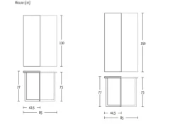 Consolle allungabile Flap Altacom in legno in Offerta Outlet