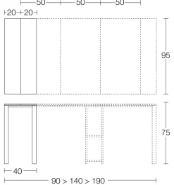 Consolle allungabile Quad Altacom a PREZZI OUTLET