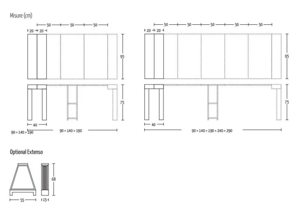 Consolle modello Combi a marchio Altacom SCONTATA