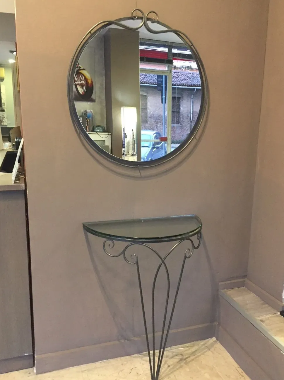 Consolle modello Consolle profili e specchiera riflessi Ciacci a prezzo Outlet