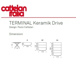 Consolle modello Terminal keramik drive Cattelan italia scontata del 30%