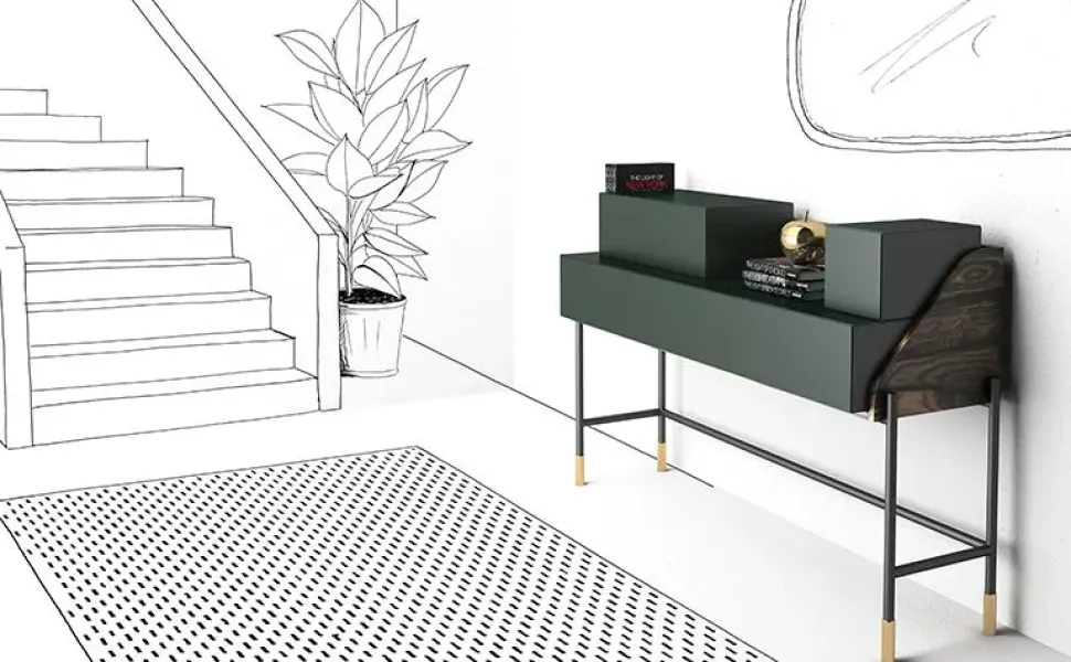 Consolle scontata modello Banko di Minotti italia a prezzo riservato