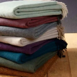 Copridivano Twils in Piuma d'oca modello Plaid in lana merinos  a prezzo scontato