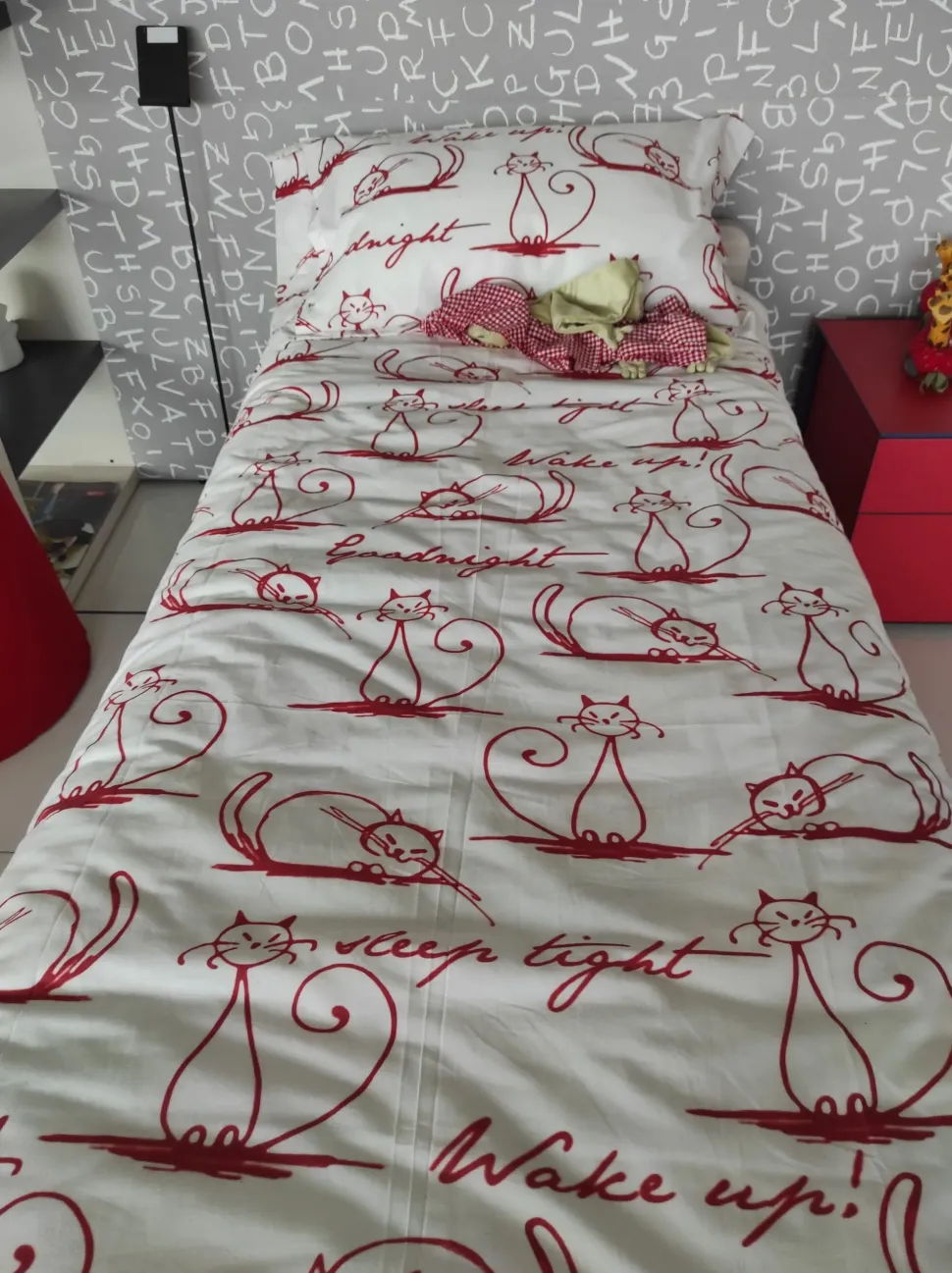 Copripiumini modello Copripiumino cat dell'azienda Flou con forte sconto