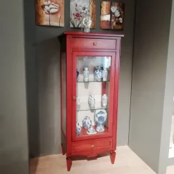 Cristalliera in ciliegio con uno sconto del 53%