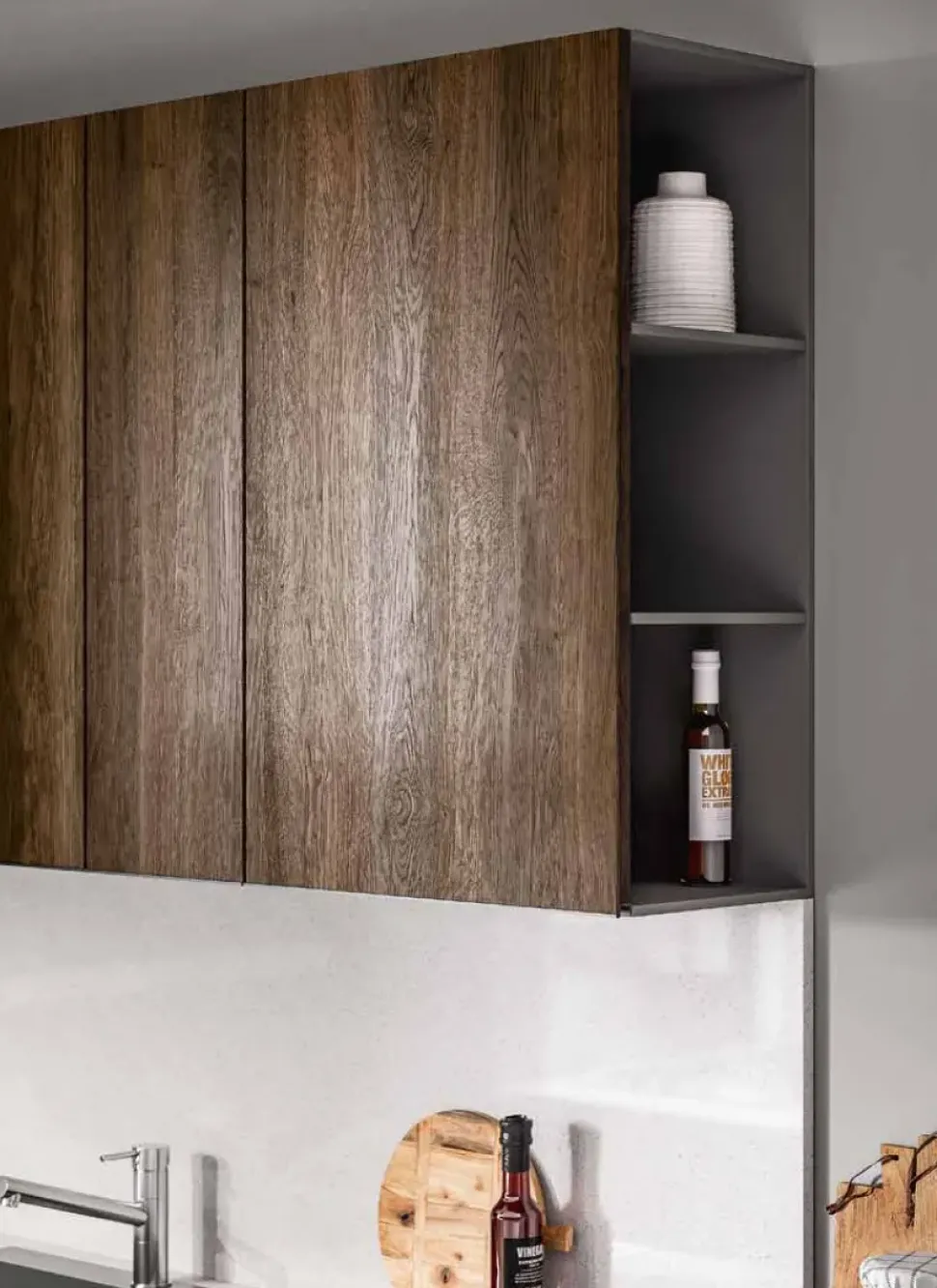 Cucina a PREZZI OUTLET in laminato materico Collezione esclusiva -99%