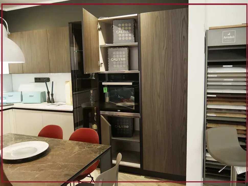 Cucina a PREZZI OUTLET in legno Arredo3 -51%