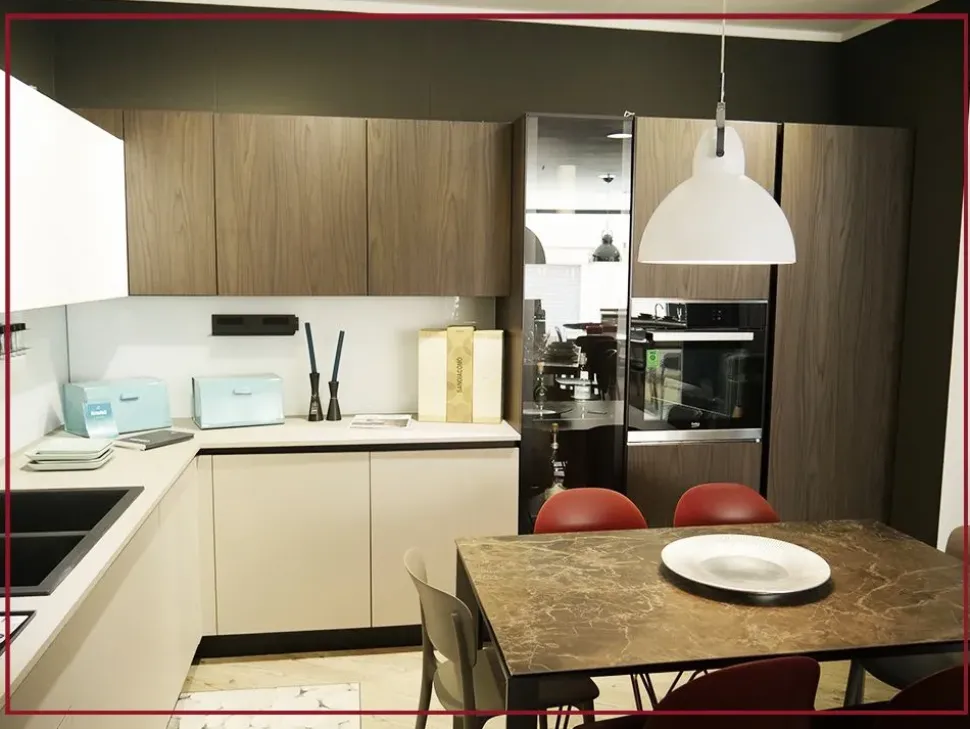 Cucina a PREZZI OUTLET in legno Arredo3 -51%