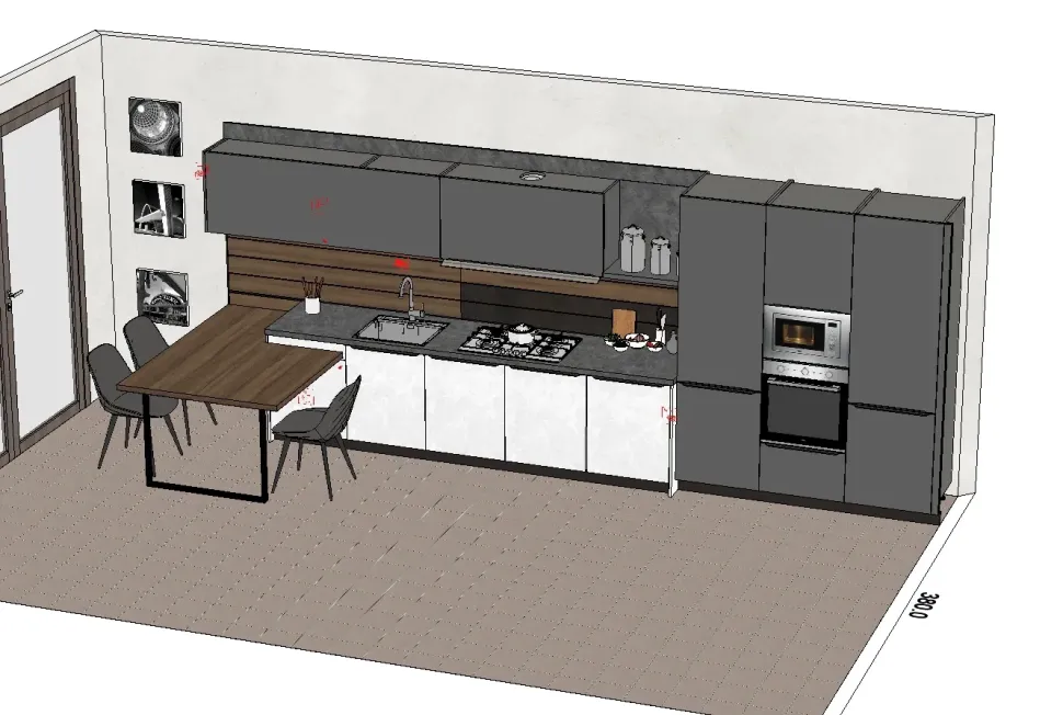 Cucina a PREZZI OUTLET in laminato opaco Arredo3 -40%