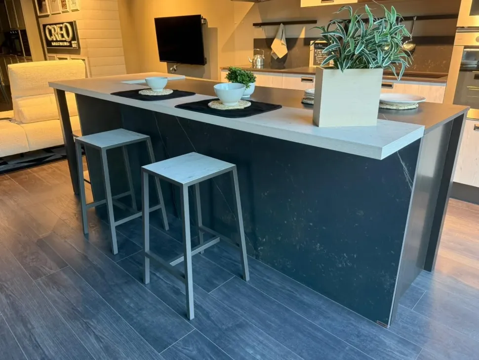 Cucina a PREZZI OUTLET in melaminico Creo -50%