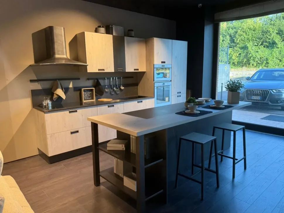 Cucina a PREZZI OUTLET in melaminico Creo -50%