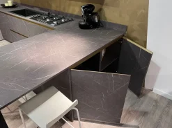 Cucina a PREZZI OUTLET in laminato materico Scavolini -51%