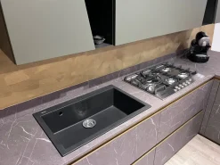 Cucina a PREZZI OUTLET in laminato materico Scavolini -51%