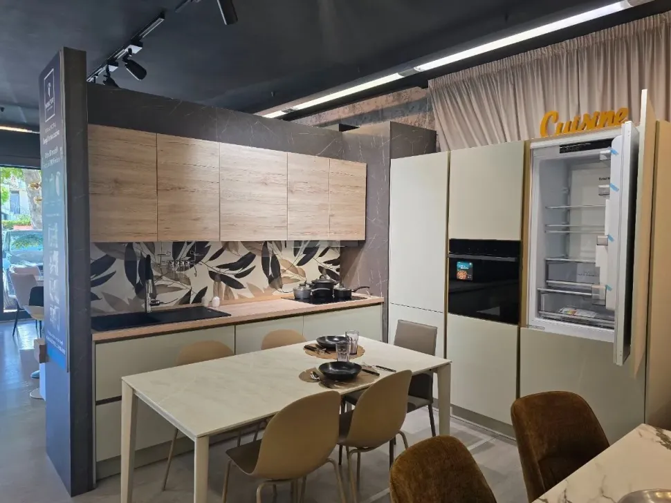 Cucina a PREZZI OUTLET in laccata opaco Artigianale -60%