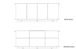 Cucina a PREZZI OUTLET in laccata opaco Cesar -61%