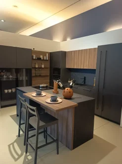 Cucina a PREZZI OUTLET in laminato materico Arredo3 -40%