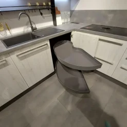 Cucina a PREZZI OUTLET in laminato materico Scavolini -56%