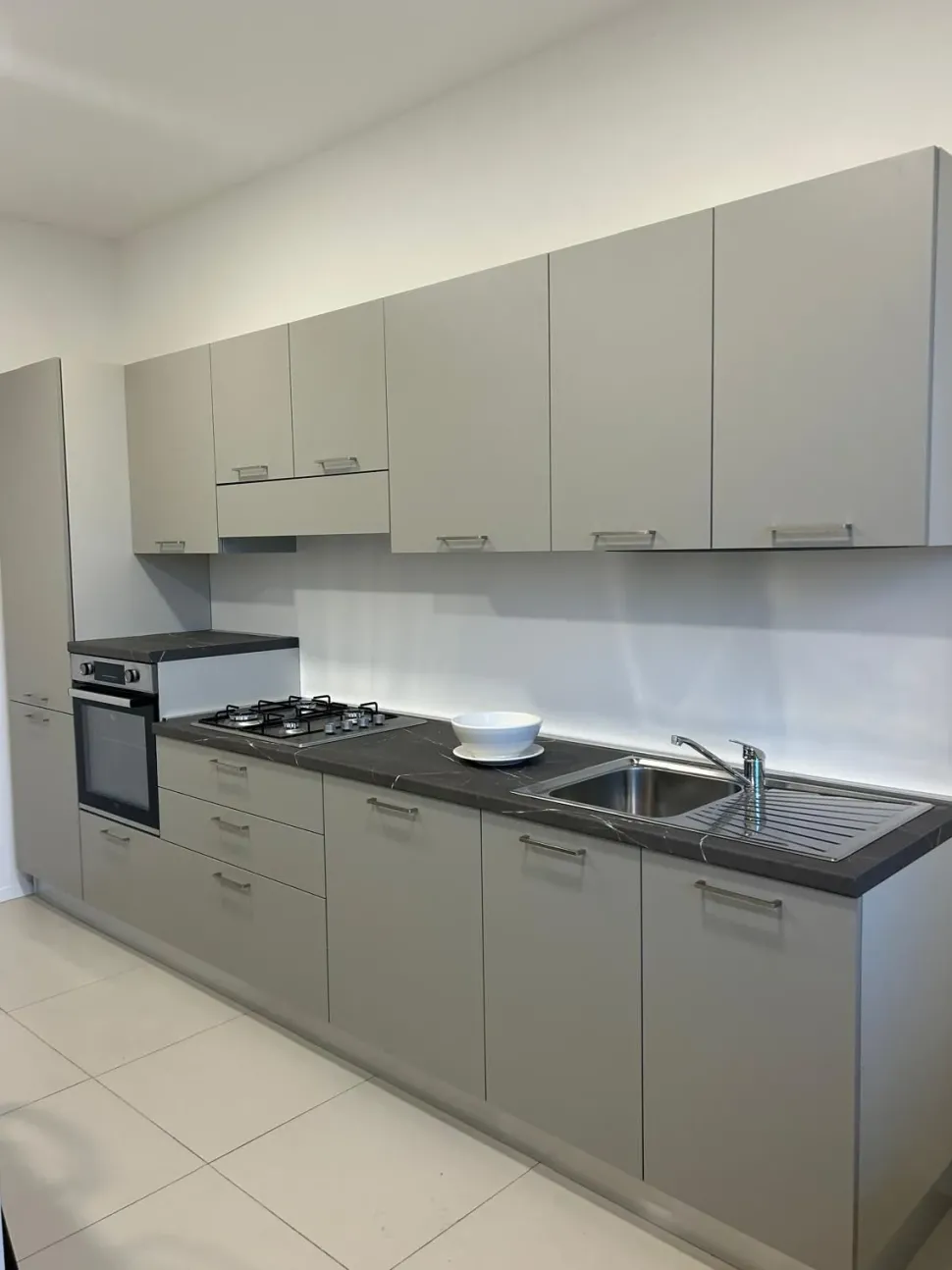 Cucina a PREZZI OUTLET in laminato materico Lube cucine -54%