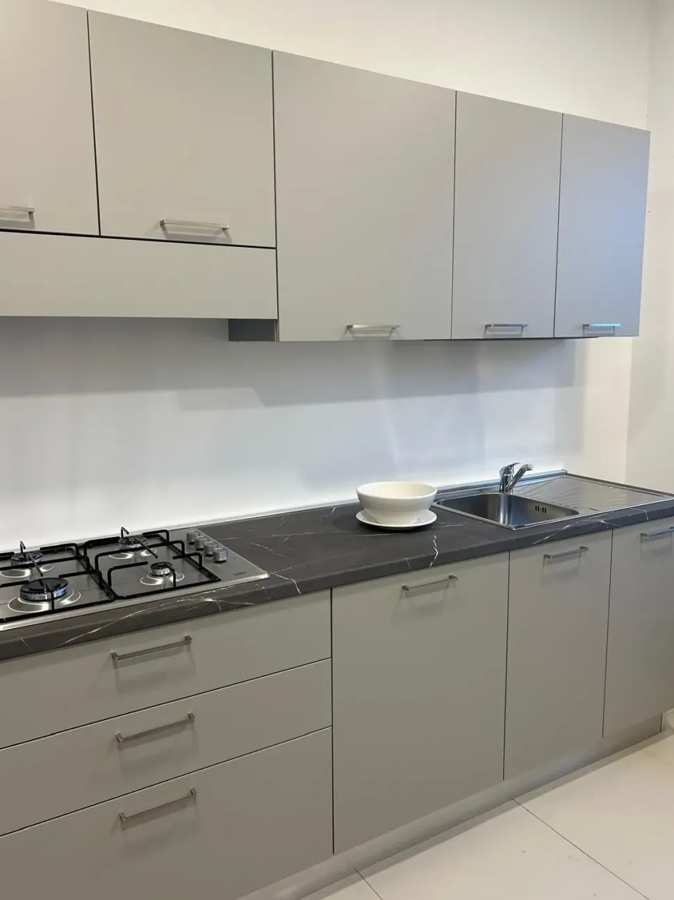 Cucina a PREZZI OUTLET in laminato materico Lube cucine -54%