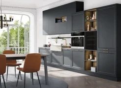 Cucina a PREZZI OUTLET in laccata opaco Ar-due -30%