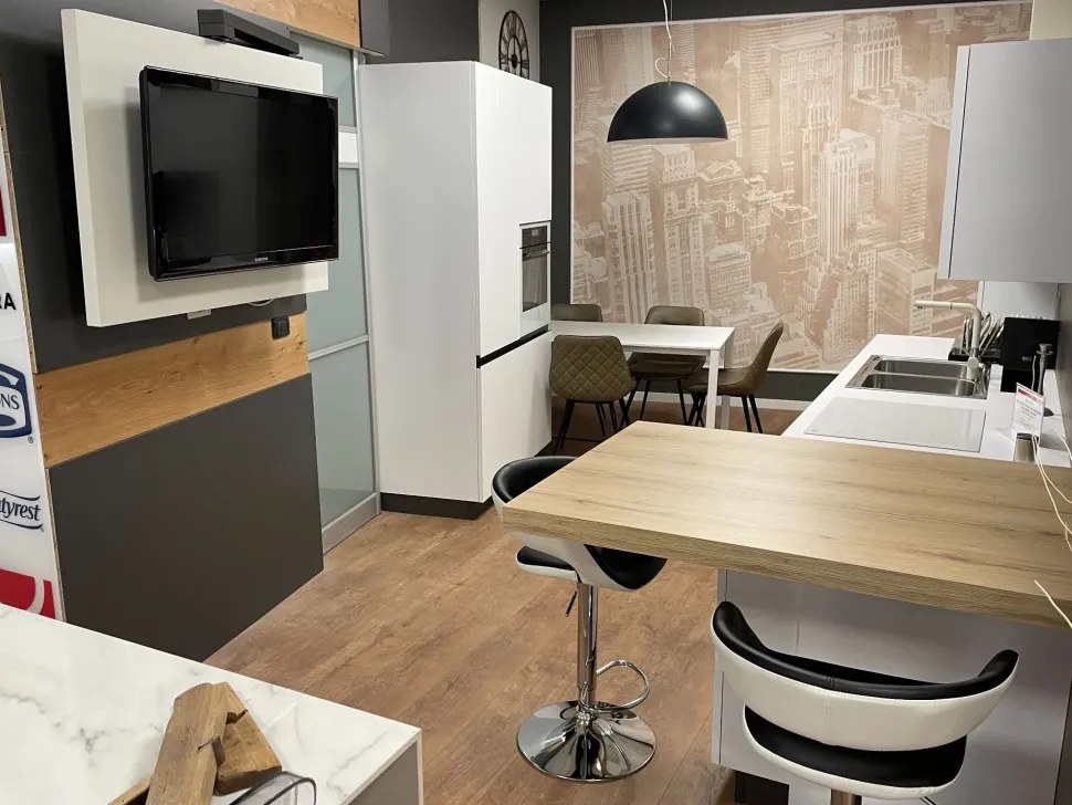 Cucina a PREZZI OUTLET in laminato opaco Arredo3 -32%