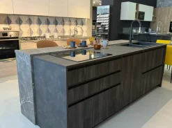 Cucina a PREZZI OUTLET in laminato materico Arrex -30%