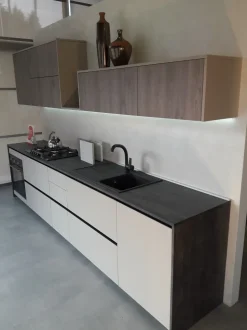 Cucina a PREZZI OUTLET in laminato materico Nova cucina -52%