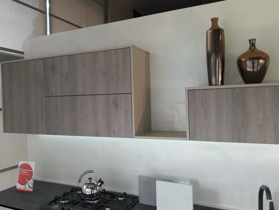 Cucina a PREZZI OUTLET in laminato materico Nova cucina -52%