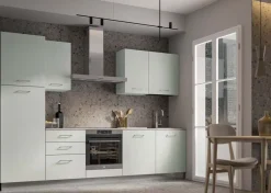 Cucina a PREZZI OUTLET in laminato opaco Arrex -20%