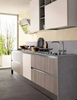 Cucina a prezzo ribassato lineare moderna Iris Cucine store