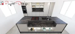 Cucina a prezzo ribassato con isola design Kali  Arredo3