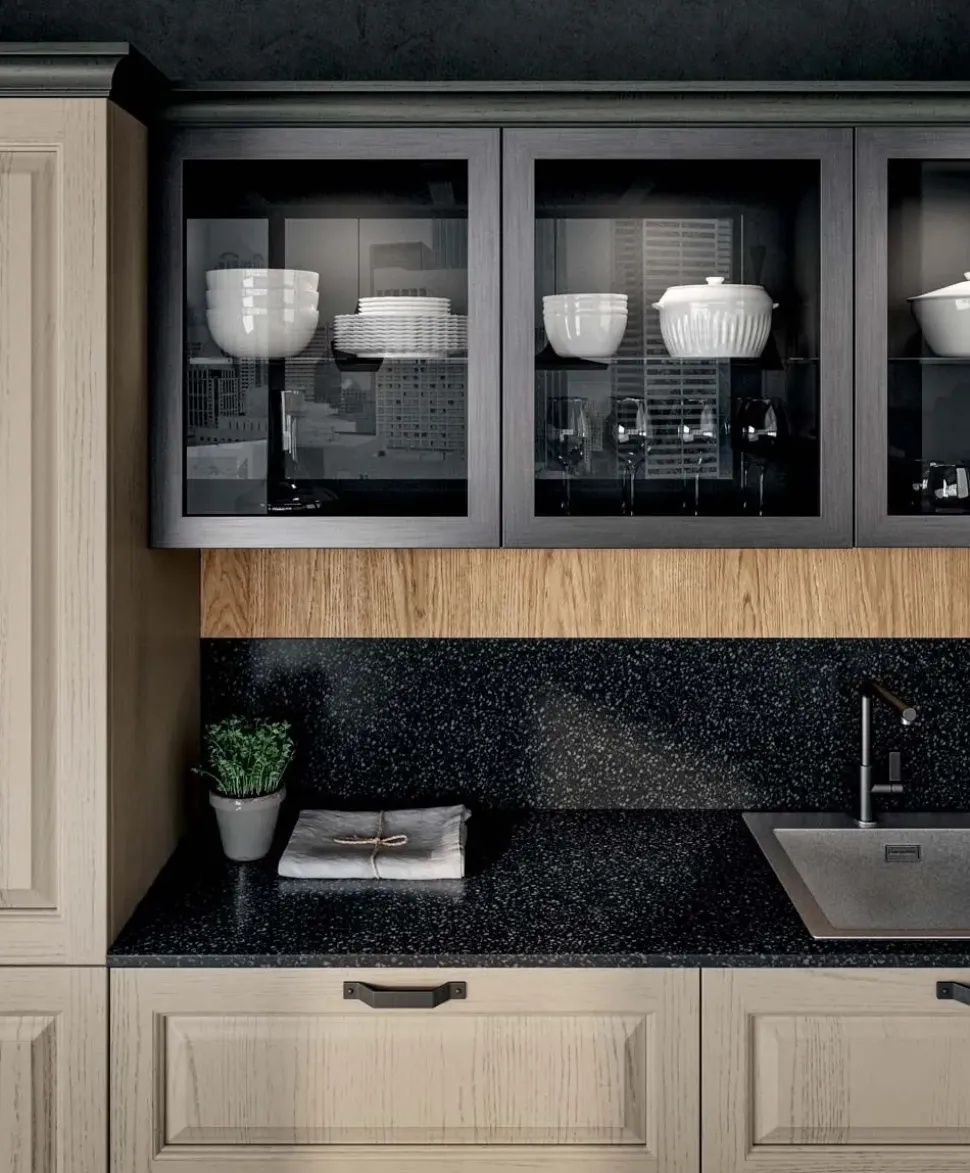 Cucina a prezzo ribassato ad angolo classica Asolo Collezione esclusiva