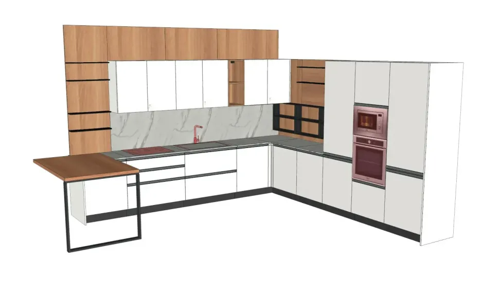 Cucina a prezzo ribassato ad angolo moderna Hera Prima cucine