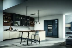 Cucina a prezzo scontato con penisola moderna Round5 Arredo3