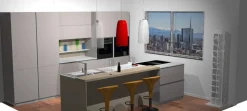 Cucina a prezzo scontato con isola moderna Mk18 Antares