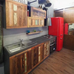 Cucina a prezzo scontato lineare industriale Cucina modello  recicle  industrial  Nuovi mondi collection