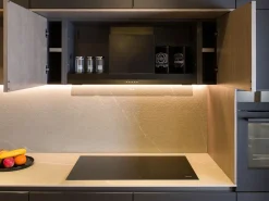 Cucina a prezzo scontato lineare moderna Plan 03 outlet Diotti.com