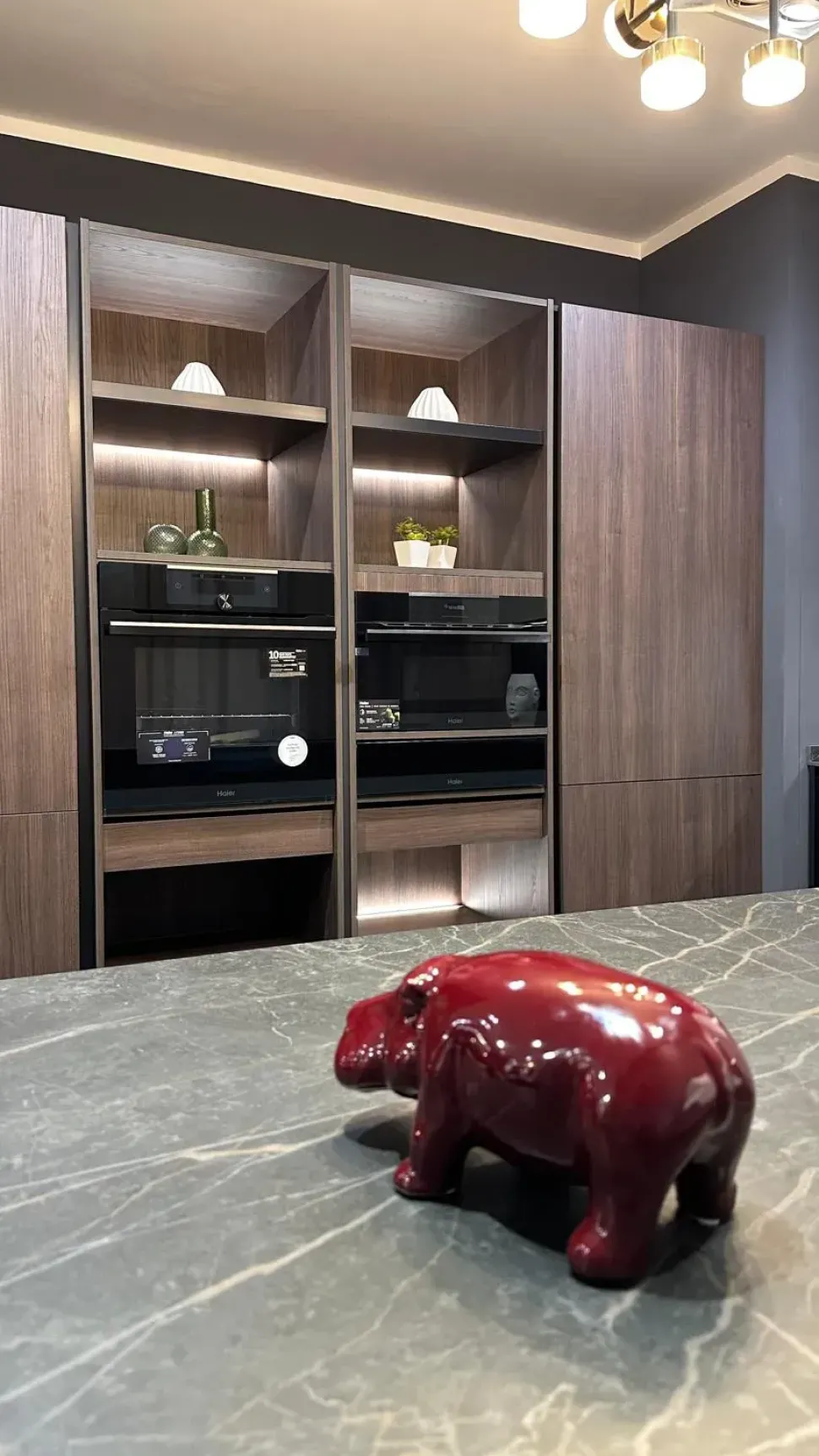 Cucina a prezzo scontato con penisola design Menta Miton