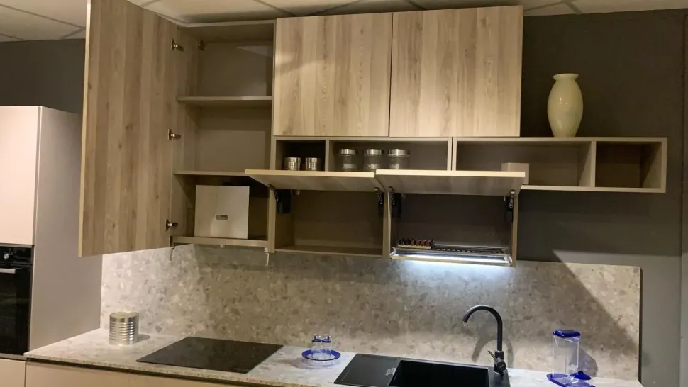 Cucina a prezzo scontato lineare moderna Round Arredo3