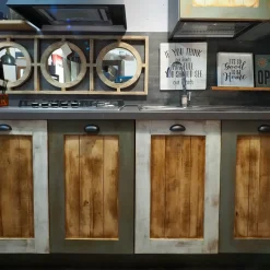 Cucina a prezzo scontato lineare provenzale Cucina nordic  vintage style  in legno Nuovi mondi collection