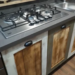 Cucina a prezzo scontato lineare provenzale Cucina nordic  vintage style  in legno Nuovi mondi collection