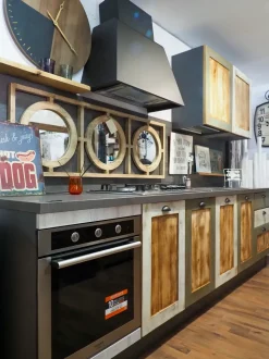 Cucina a prezzo scontato lineare provenzale Cucina nordic  vintage style  in legno Nuovi mondi collection